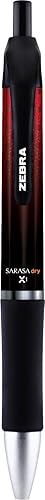 Miniatura 4 de Zebra Pen Sarasa Dry X1 Bolígrafo de gel retráctil, punta media, 0.028 in, tinta azul, paquete de 12