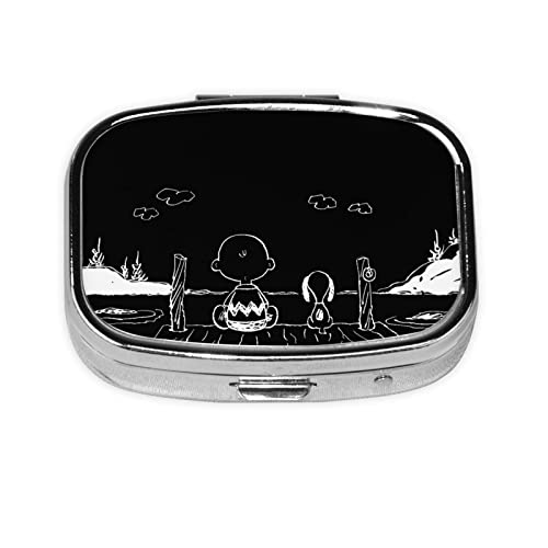 スヌーピー ピルケース 薬ケース 2段分割 長方形 ケース 薬入れ 錠剤ケース 習慣薬箱 サプリメントケース サプリケース 軽量 耐久性 飲み忘れ防止 携帯型 コンパクト