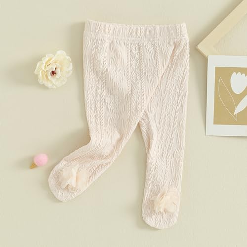 Baby Footed Pants Cute Flower Princess Baby Tights Stockings Leggings Newborn Baby Girl Clothes 3 6 9 12 18 24M4