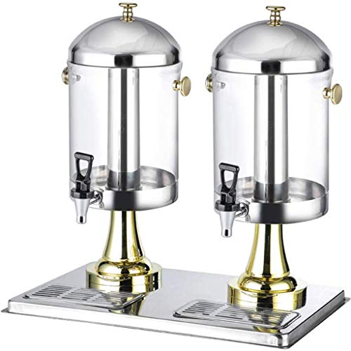 Entsafter Dispenser 16L / 4,2 Gallon Saft-Zufuhr Kalt Heavy Duty Handel Getränk Einzel Bowl - Edelstahl Shop Hotels Restaurant (Size : 16L)