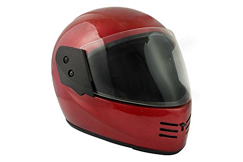 Sage Square Audei Elite (Isi Certified) Full Face Helmet (Red Glossy) (Small)