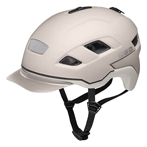 KED Helmet Berlin Fahrradhelm/E-Bike/Mountainbike/VTC Erwachsene, Unisex, Black ash matt, M 52-58 cm