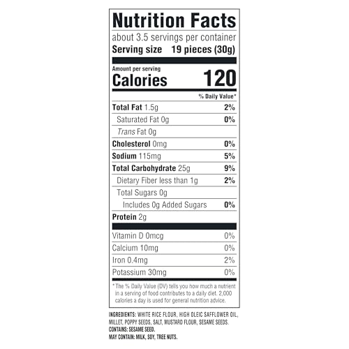 GOOD THINS Mixed Seed Rice Snacks Gluten Free Crackers, Snack Crackers, 3.5 oz