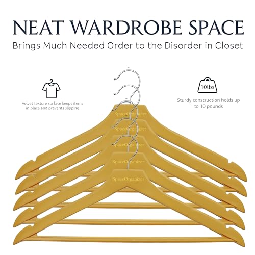Image of 360-Degree Rotating Clothes Hanger, Multi-Purpose Wardrobe Organizer for Pants and Suits (Non Slip Suit Clothes Hanger, 2PCS)