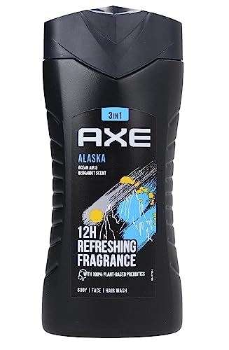 3er Pack - Axe Men Duschgel 3in1 - Alaska Ocean Air & Bergamot Scent - 250ml