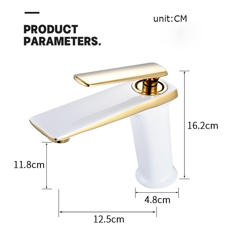 Robinet de lavabo grand format anti éclaboussures pour vasque à poser
