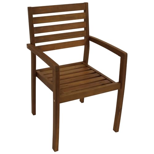 DEGAMO Stapelsessel Gartensessel Nizza, Akazie braun geölt, stapelbar, Outdoor