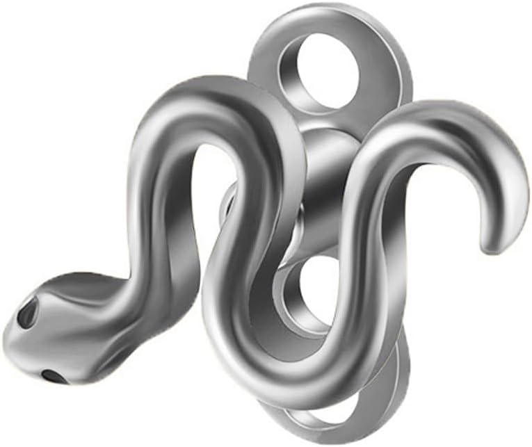 Simple Snake Dermal Anchor Tops for Women Men G23 Titanium Surface Skin Piercing Studs Internally Threaded Micro Microdermal Dermal Piercing Body Jewelry