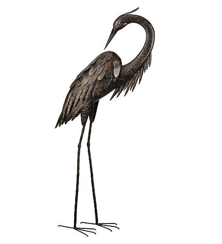 Regal Art & Gift Outdoor Garden Décor, Unique Bird Sculpture, Rustic Metal Bird Statues, Garden...