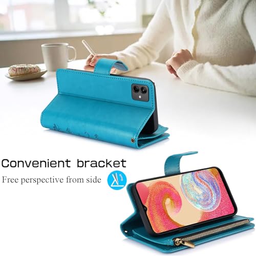 Coque Samsung Galaxy A04e avec fermeture éclair et support vidéo intégré - 3