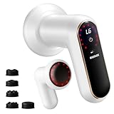 Anti Cellulite Massagegerät, Elektrisch Lymphdrainage Gerät, Handmassagegerät mit Heizung, 5 Massageköpfe, 6 Intensitätsstufen & 3 modi für Hautstraffung, Blutzirkulation & Muskelrelaxation