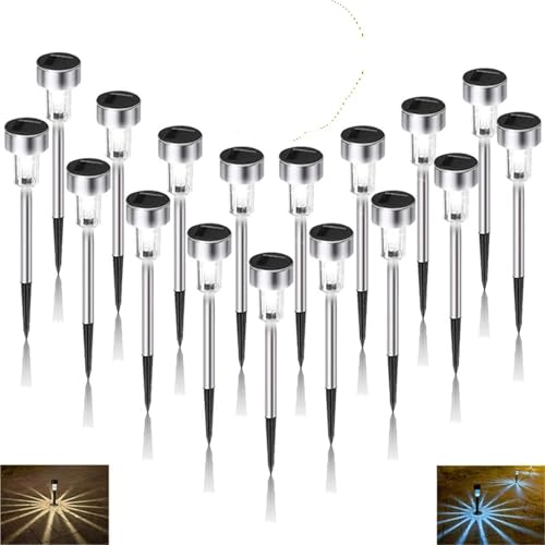 Luces solares para jardín con estaca LED autónomas de bajo mantenimiento exterior