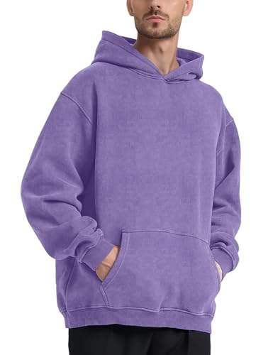 Image of Hatant Oversized Hoodie Sweatshirts for Men Couples Heavyweight Hoodies Pullover Vintage Mens Acid Wash Sweaters Clothes 2026