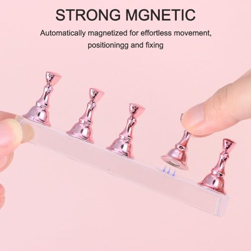 Soporte para práctica de uñas con pincel arcoíris 8 piezas miniatura 5