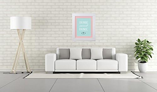 FRAMES BY POST London Picture Photo Frame, White with Pink Mount, 40 x 30 cm Image Size 12 x 10 Inches - Image 5