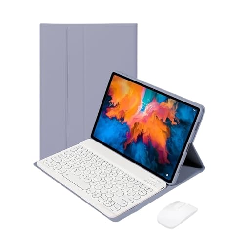 Funda Xiaomi Pad 7 y 8 para evitar arañazos con teclado compacto y ratón morado