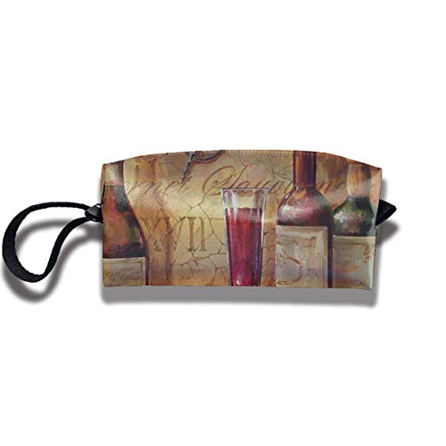 Preisvergleich Produktbild Ahdyr Kosmetiktasche Bleistiftbeutel 2,5x3,5x9 Zoll, Wein Obst Briefpapier Geldbörse Aufbewahrungsorganisator Reisehalter