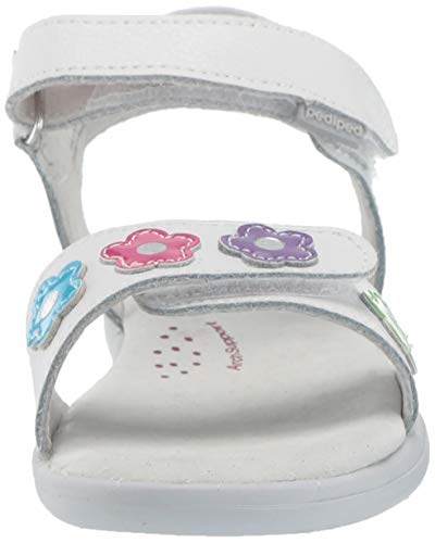 Pediped Girls Sandal Mary Jane Flat, White Multi, 8.5 Little Kid #TOP1