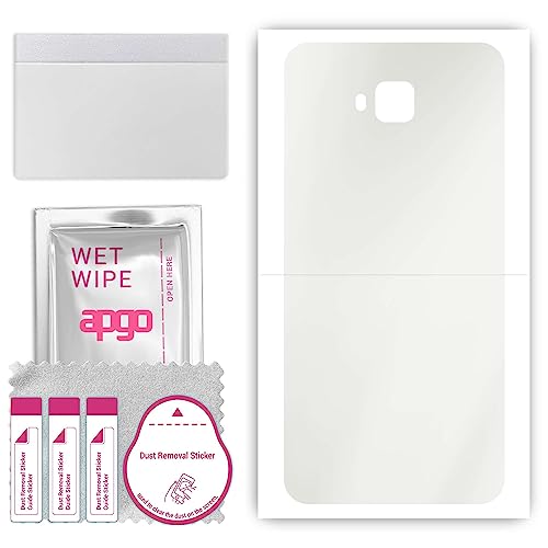 apgo MATTE Protector de espalda de hidrogel para Asus Zenfone 4 Selfie ZB553KL, Lámina de hidrogel, con capa de posicionamiento de fácil instalación.