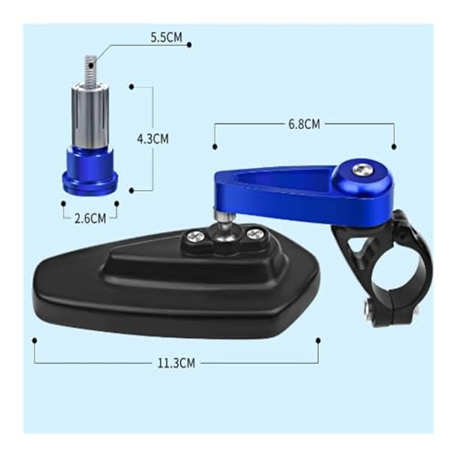 Espejos retrovisores de 22mm para motocicletas Buell XB12R y XB9 con manillar de 7/8 pulgadas 3