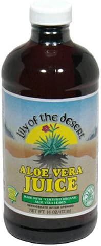 Lily of the Desert Aloe Vera Juice, 16 Ounces (473 ml) (Pack of 6)