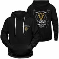 Charous Sudadera con capucha de anime Black Clover Asta para