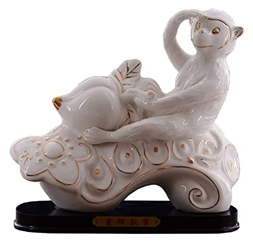 Ornements en Résine Statue Singe Chinois le Cadeau Idéal de Décoration Maison