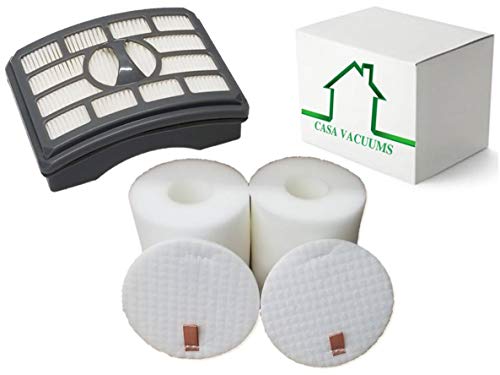 Casa Vacuums 2+1 Pack For Shark Rotator Professional Lift-Away Nv500 Nv501 Nv502 Nv503 Nv505 Nv510 Nv520 Nv550 Nv552 Nv642 Uv560 Replacement Hepa & 2 Foam Felt Filter Kits, Compare To Xhf500 Xff500 #TOP25