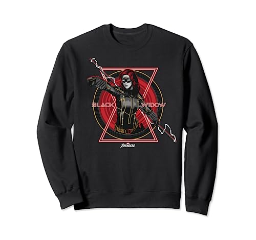 Sweat Black Widow Avengers Marvel en coton doux et finitions soignées