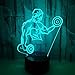 Produktbild 3D Illusionslicht 16-Farbiges Illusions-Touchlicht Fitness-Champion 3D Led Nachtlicht Schlaflicht 3D Nachtlicht Tischlampe Weihnachtsdekoration Atmosphäre Usb Tischlampe