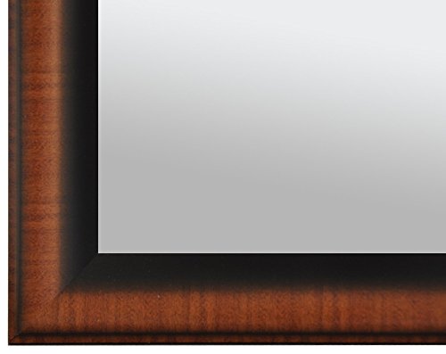 Raphael Rozen , Modern Bathroom Hanging Mirror, Wall Mounted Aluminum Frame, Vanity Wall Mirror (Dark Cherry 30"" X30) #TOP1