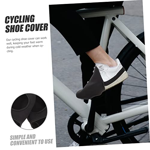 1 par de fundas para la punta del calzado de ciclismo para exteriores, fundas térmicas impermeables y resistentes al desgaste para hombres y mujeres miniatura 2