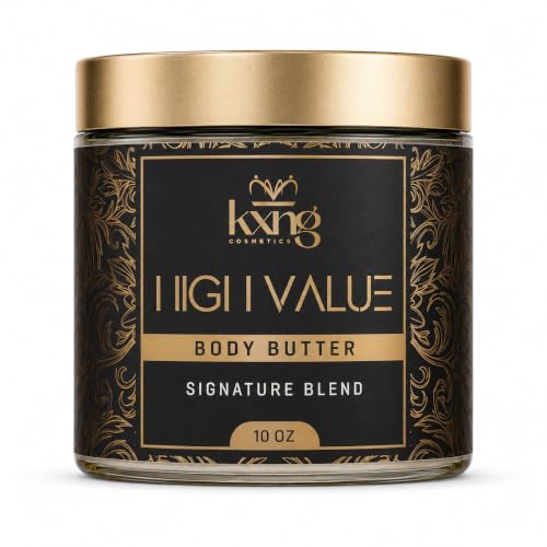 KXNG Luxurious Whipped Body Butter, Deeply Hydrating Shea Butter Body Cream, Moisturizer for Men &amp; Women, Cruelty-Free Skincare