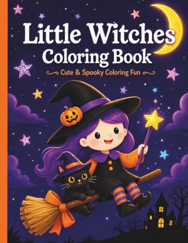 Little Witches Coloring Book