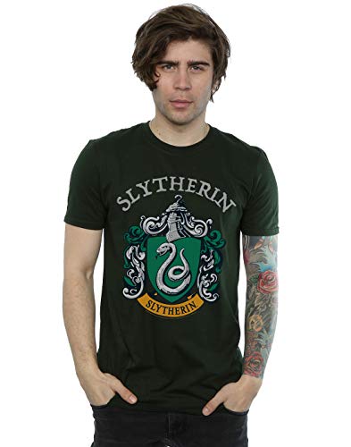 Harry Potter Men's Slytherin Crest T-Shirt Forest Green X-Large