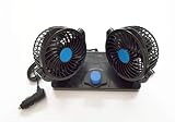 VNVIS Ventilador de refrigeración doble de 24 V y 360 grados para autobús, camión, caravana, furgoneta