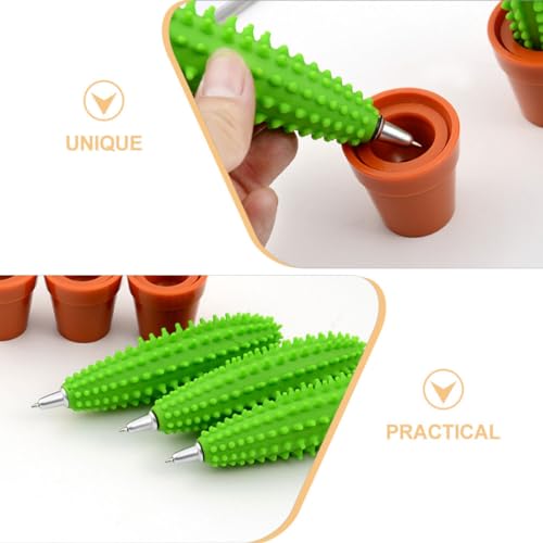 Stylos à pointe fine cactus pour décorer le bureau des étudiants