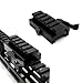 CAJOAUIS Picatinny Riser Mount,Low Profile Rail Riser Mount Adapter,Quick Detach Lever Lock and Picatinny Rail with 5 Slots for Scope Rings Optics Sights