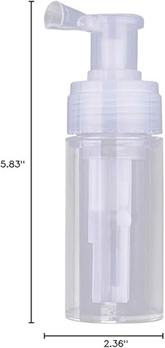 Miniatura 10 de AKOAK 1 paquete de 3.7 fl oz portátil desmontable botella de aerosol de viaje botella de cosméticos PET botella de aerosol de polvo seco transparente
