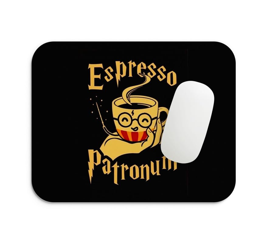 Gifts Export Hub Mouse Pad for Laptop Desktop PC Gaming Mousepads Rubber Base with Anti-Skid Smooth Surface (22 cm x 18 cm) Harry Potter – Elder Wand & Lightning Scar Design-32