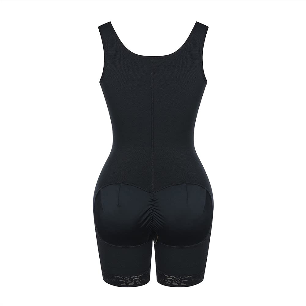GUOCU Donna Dimagrante Waist Trainer Bodysuit Elastica con Hooks,Corsetto Contenitivo Snellente Body Intero Modellante Shapewear Intimo Modellante,Contenitivo Bustino Body Shaper Seamless con Gancio