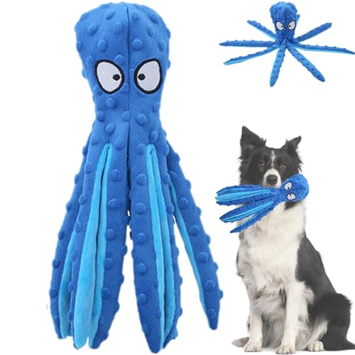 Whiskerspot Octopus Dog Toy,Whiskerspot Octopus Toy,No Stuffing Squeaky Dog Interactive Play Toys with Crinkle Paper,Eco friend Octopus Plush for Dogs,Teeth Cleaning & Durable for Puppies & Adult (A) Whiskerspot Octopus Dog Toy,Whiskerspot Octopus Toy,No Stuffing Squeaky Dog Interactive Play Toys with Crinkle Paper,Eco friend Octopus Plush for Dogs,Teeth Cleaning & Durable for Puppies & Adult (A)
