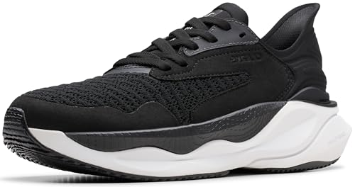 Clarks Womens Clarks Pace Black/White Textile7 Medium - image 1
