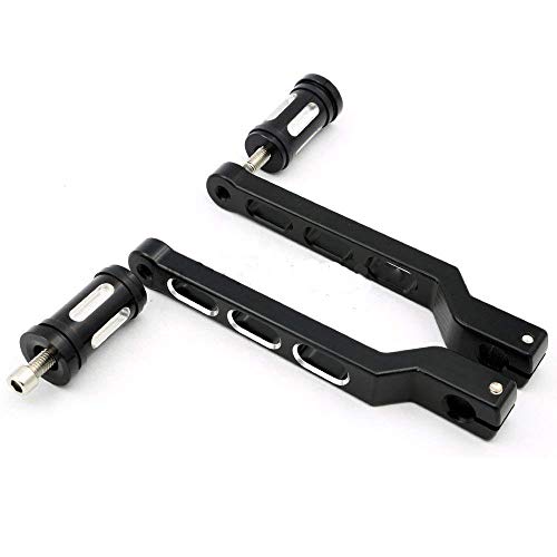Heel Toe Shifter Pedal Levers Motorcycle for Touring Softail Road Glide Trike FLHT(Black) - Thumbnail 5