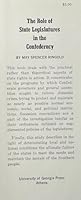 The role of the State legislatures in the Confederacy B0006BOT1Y Book Cover