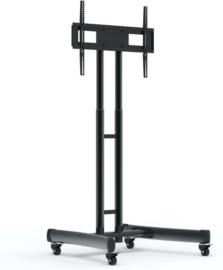 LUXOR Adjustable Height Rolling TV Stand