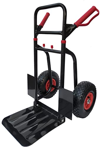 Pallit Sackkarre klappbar 200 kg Stahl Luftreifen Transportwagen Diablo-F faltbar für Lager, Umzüge, Camping, Einkäufe – Bild 3