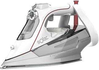 Solac - Plancha Optima 3000W | Antical | Antigoteo | Golpe de Vapor 180g/min | Vapor Continuo 45g/min | Suela Cerámica Antiadherente | Depósito 360 ml | Planchado Clasico, Vertical, en seco