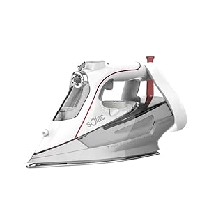 Solac - Plancha Optima 3000W | Antical | Antigoteo | Golpe de Vapor 180g/min | Vapor Continuo 45g/min | Suela Cerámica Antiadherente | Depósito 360 ml | Planchado Clasico, Vertical, en seco