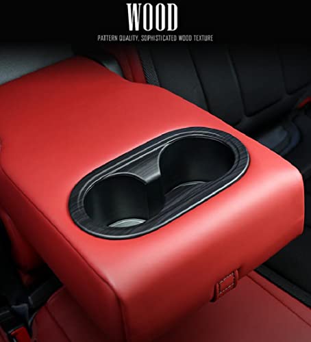 Cubierta Portavasos Trasero ABS Estilo Grano Madera 2022 Genesis GV70 miniatura 6
